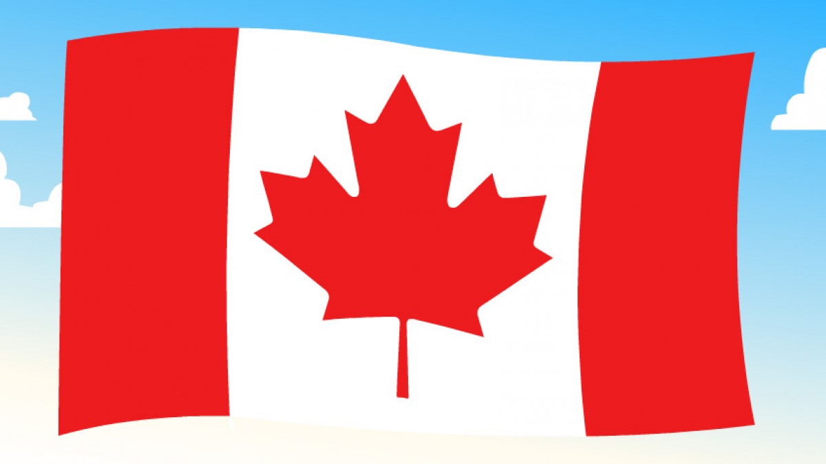 Флаг Канады раскраска